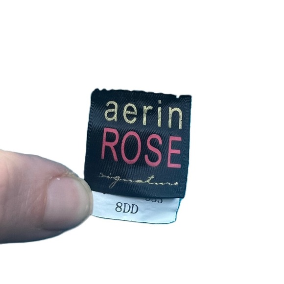 Aerin Rose Signature Viper Strapless Underwire Banded Blouson Swim Top Size 8DD - Picture 6 of 14